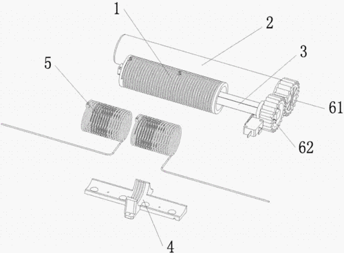 电动晾衣架螺旋卷绳器结构制造技术