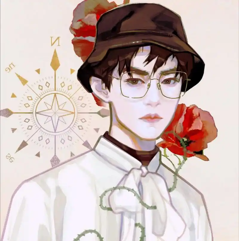 易烊千玺饭绘动漫图,玫瑰花小王子驾到