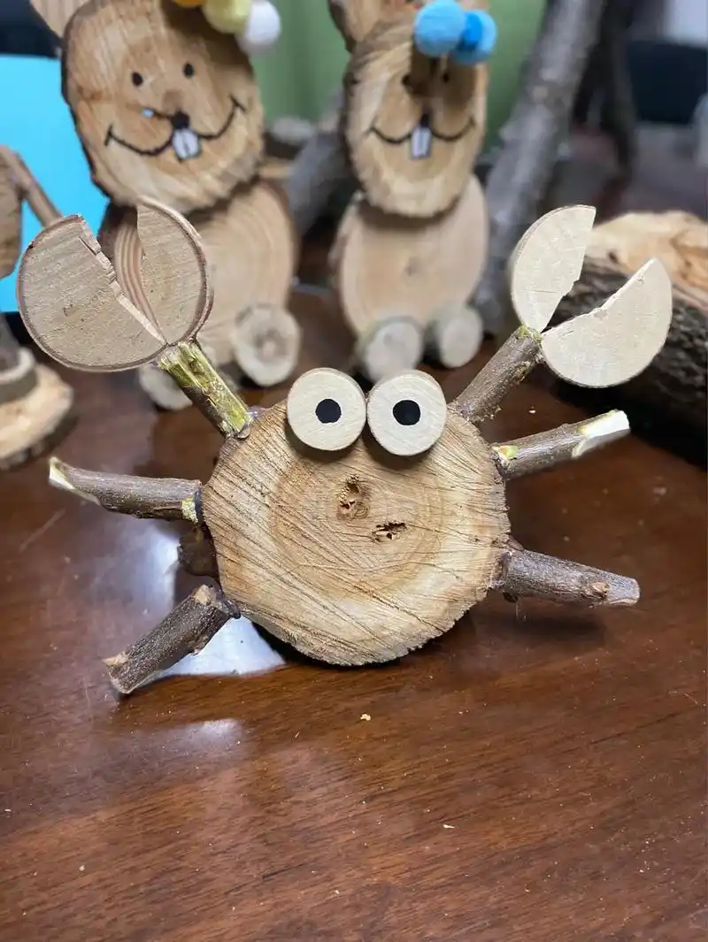 幼儿园环创/纯手工木头制作动物造型|||幼 - 抖音