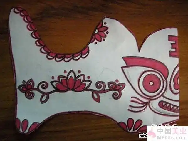 一款布老虎纸样