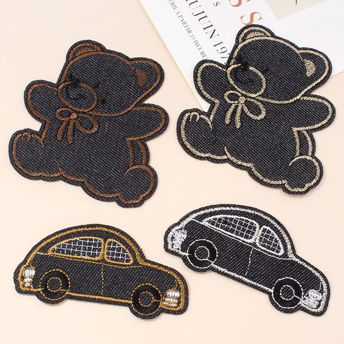 牛仔裤补丁贴破洞无痕修复修补贴裤子衣服装饰贴卡通图案缝补布贴