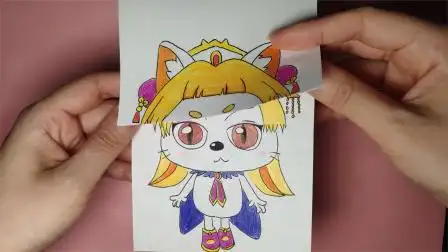 如何用一张纸画皓月公主3次变身升级,手绘出来会啥样?太搞笑了