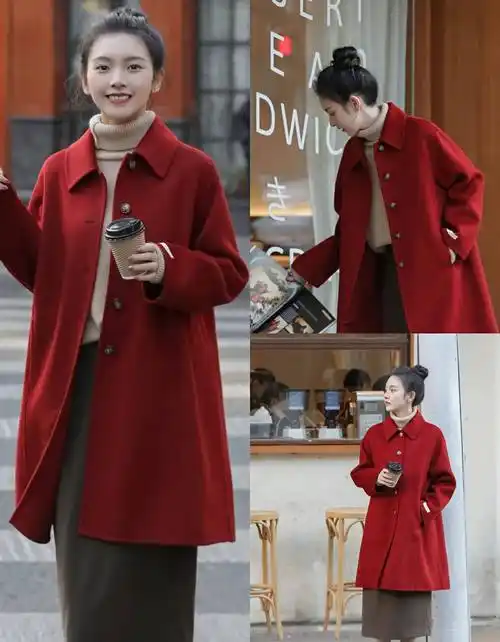 2022年照着这样穿"红色",美到姐妹不敢认_一身_毛衣_颜色