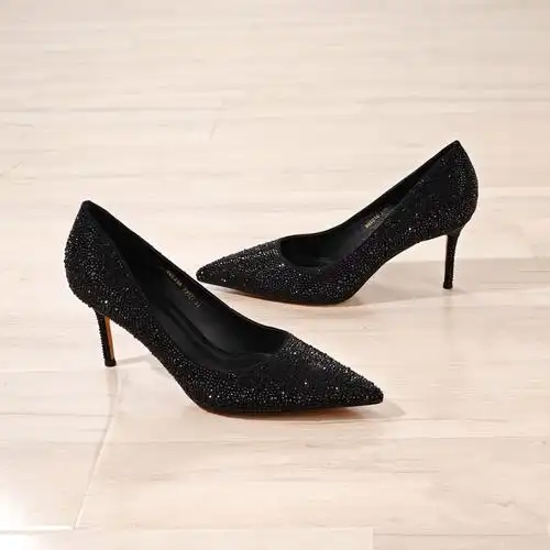 欧洲站女鞋2022秋季新款羊京尖头细跟浅口宴会单鞋