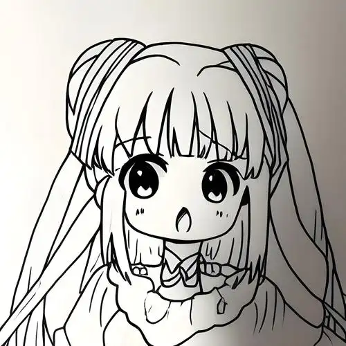 简笔画动漫人物女孩可爱