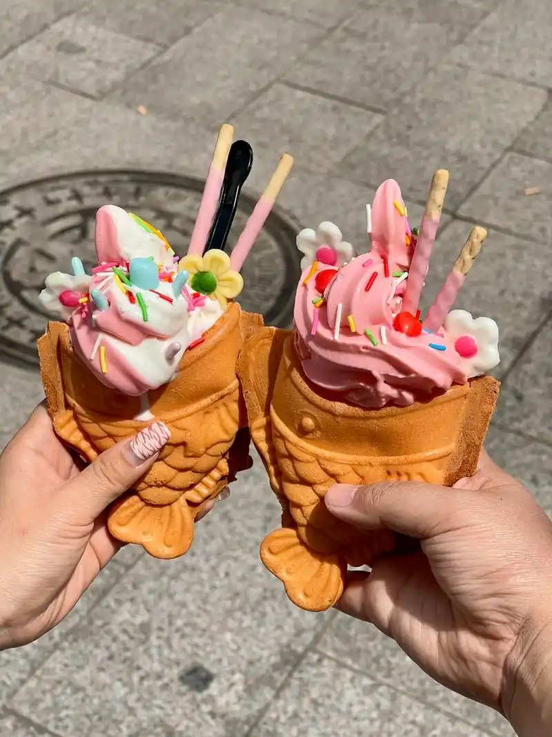 ins风鲷鱼烧冰淇淋!可爱到不舍得吃掉