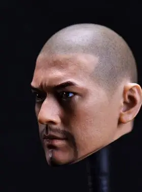 1/6 兵人头雕模型 亚洲影视巨星 金城武 光头胡须版头雕 现货