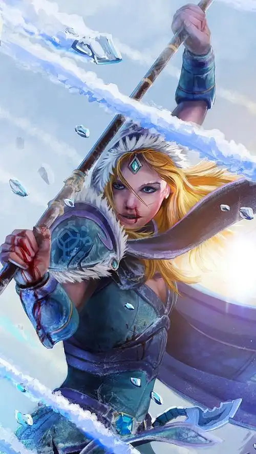 dota2# 继续来套冰女 分辨率依次为1080p,750