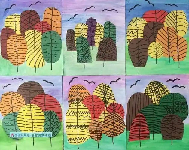 一学就会14张适合幼儿园小班小朋友的创意绘画作品