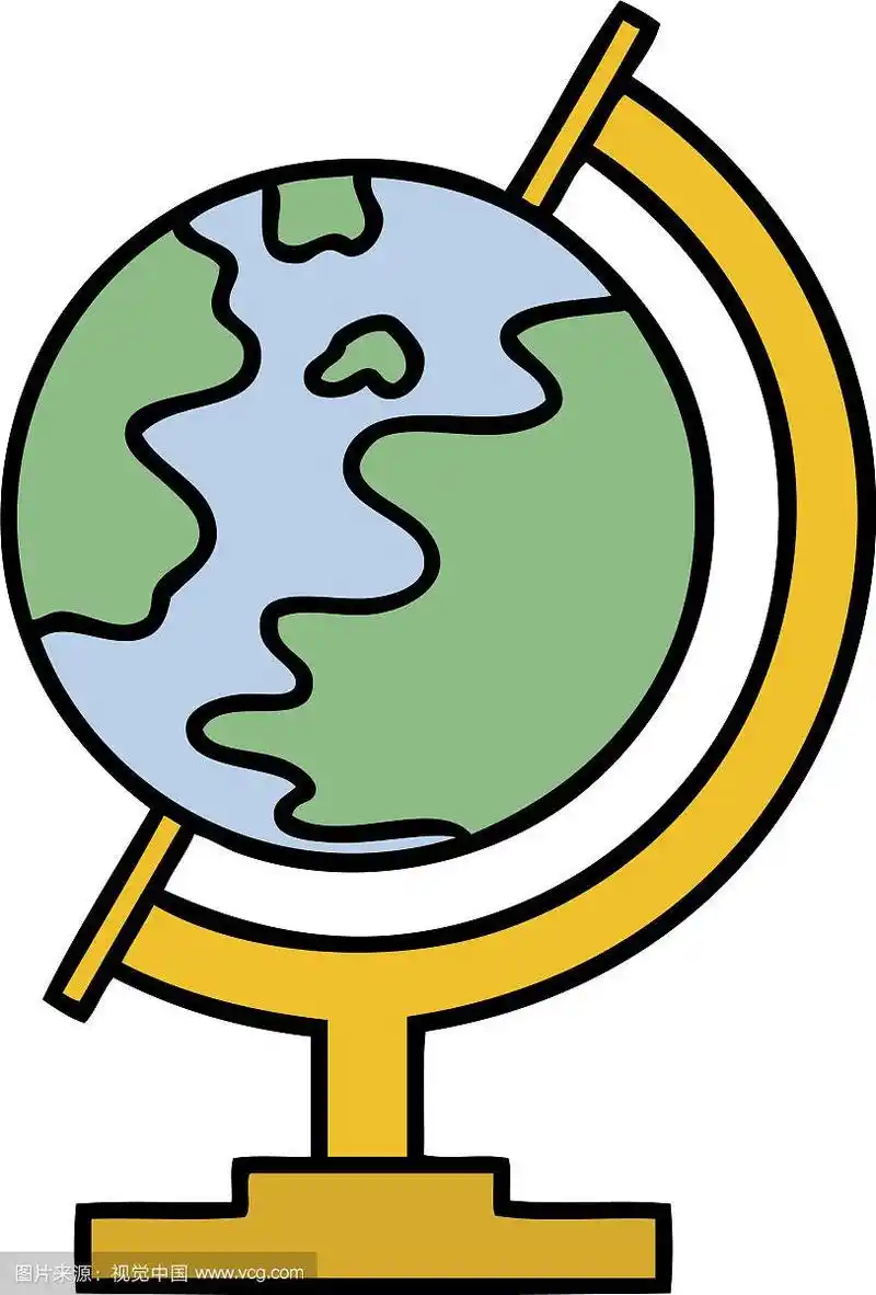 可爱卡通世界地球仪