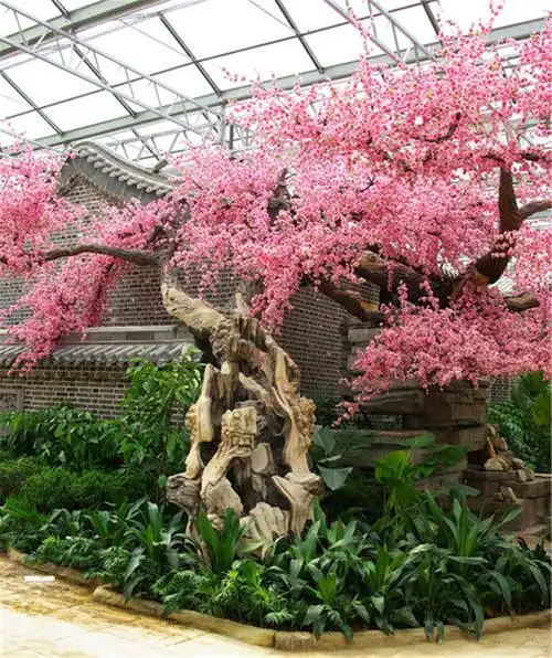 古县酒店假树假树装饰假树大门制作