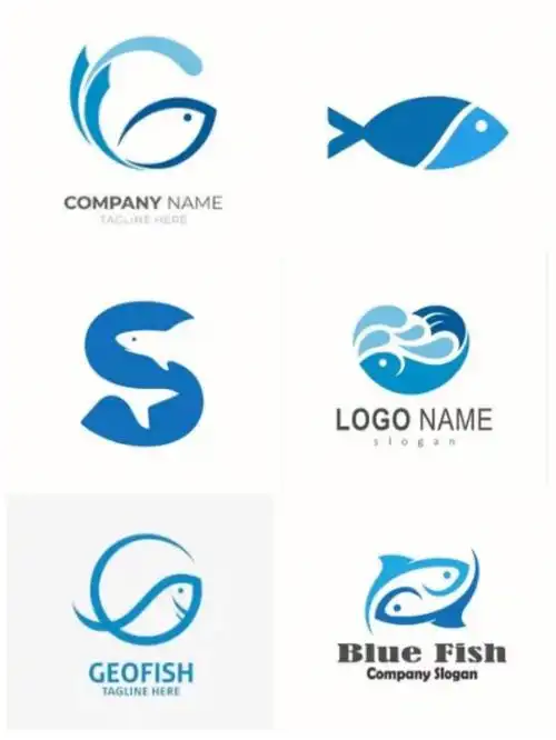 鱼logo丨渔业logo丨图形创意丨创意动物