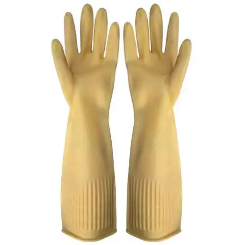 胶皮橡胶乳胶手套加长款女家用厨房洗碗衣服劳保工作加厚耐磨防水