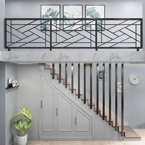 铁艺楼梯扶手室内阳台护栏围栏家用飘窗栏杆阁楼装饰简约外