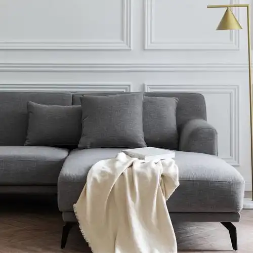 2020年新款北欧原木u型布艺轻奢沙发直角沙发小户型 转角沙发组合