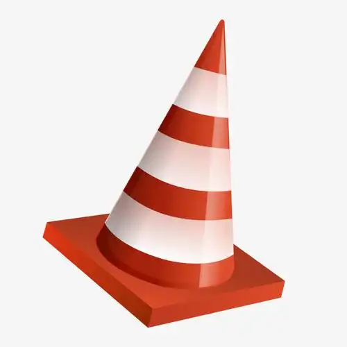 卡通圆锥路障免抠