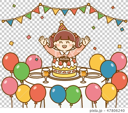 插图素材: 生日聚会