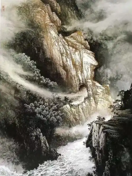 川籍画家曾刚彩墨山水画选