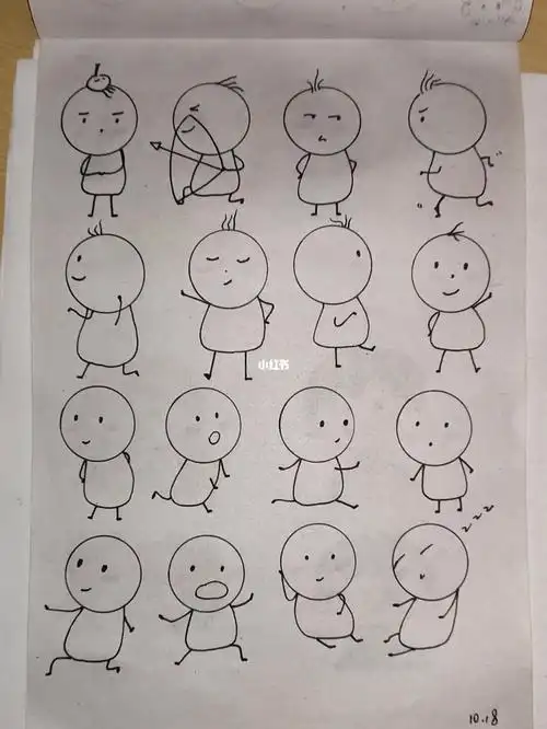 火柴人简笔画简笔画绘画火柴人怎么样临摹零基础学画画兴趣爱好