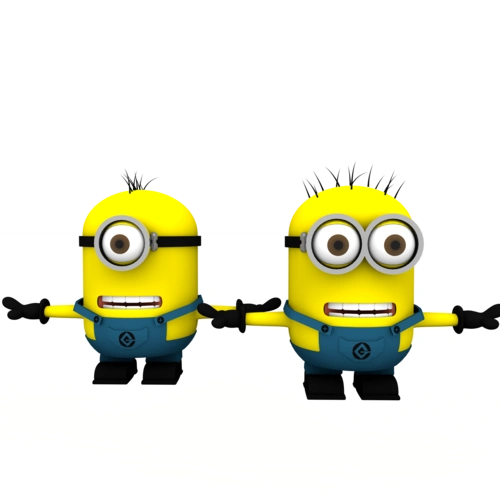 可爱动漫电影电影人人物形象小黄人卡通小人小孩设计素材