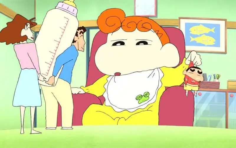 蜡笔小新:小葵竟然变得巨大无比,就连小新也不是她的对手