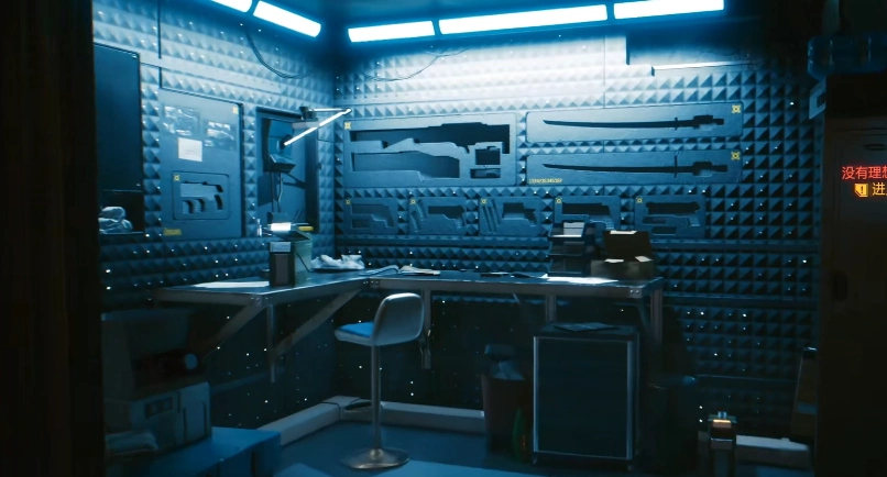 赛博朋克2077武器挂墙上方法介绍