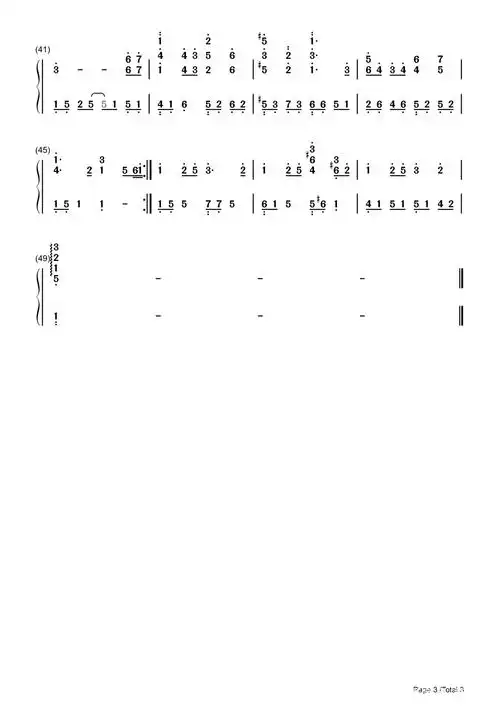 等你下课 周杰伦 钢琴谱 双手 数字 简谱 高清大图