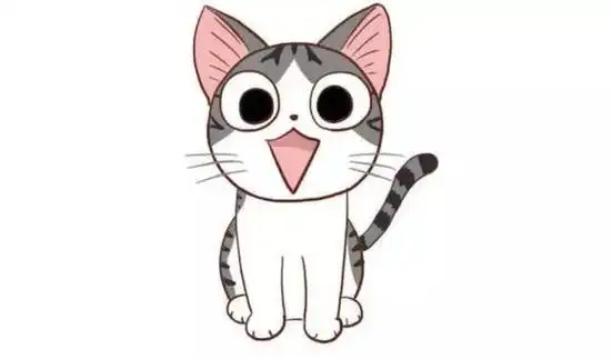 小猫咪q版卡通画画法猫咪手绘教程猫咪简笔画儿童画小猫卡通画简笔画