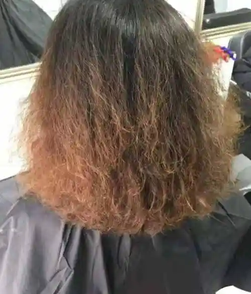 我们最常见的把头发烫坏,就是头发"焦掉",因为头发是由人体坏死的细胞