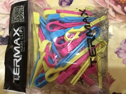 美发定位烫发夹理发店七彩夹发廊冷烫定位夹子分区夹皮卡路纹理夹