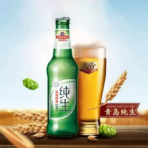 青岛啤酒纯生8度,316ml*24瓶