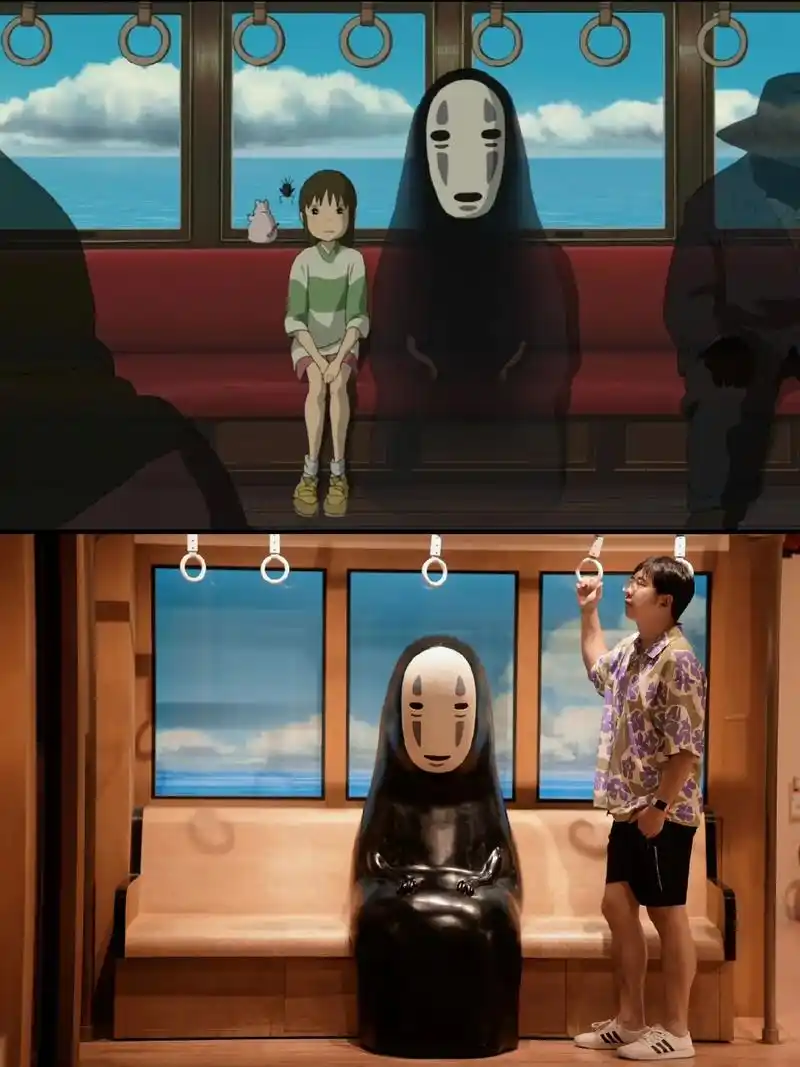 当陪你的人要下车时,即使不舍也要心存感激.#千与千寻 #无脸 - 抖音