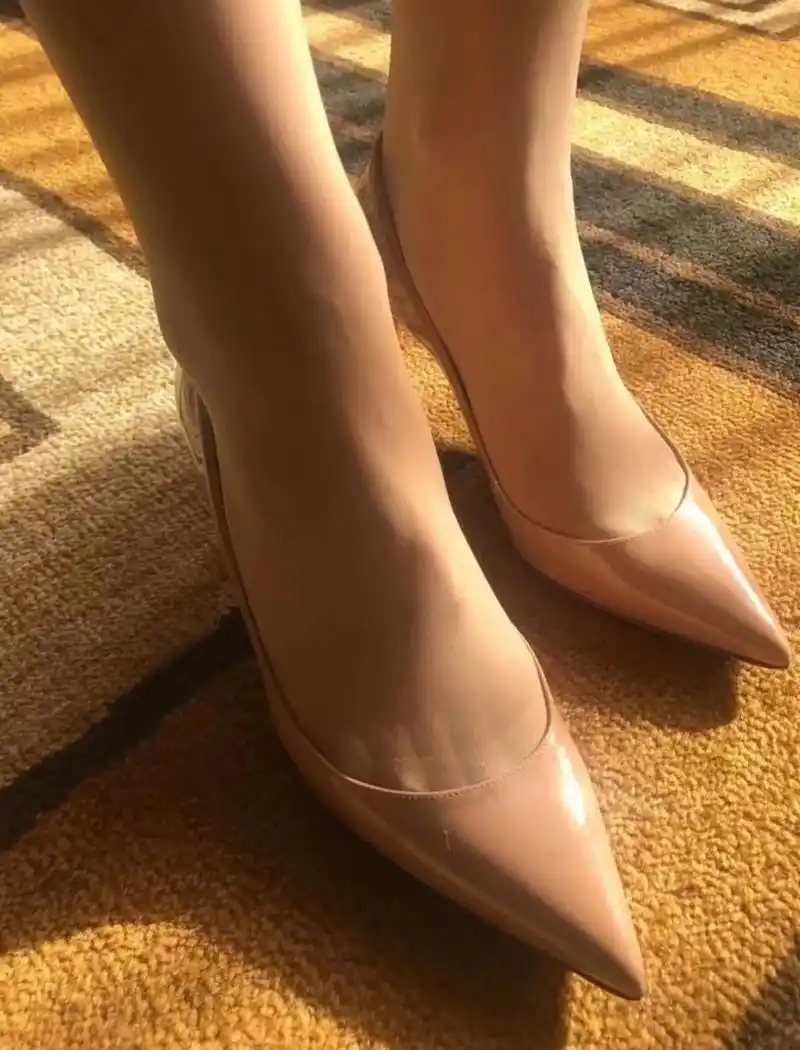 肉丝高跟鞋#肤色丝袜# #高跟鞋