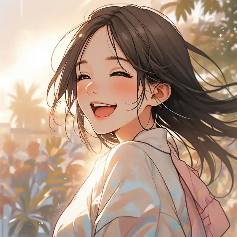 90阳光爱笑的女生头像98 快来换上这些活泼开朗,阳光爱笑的女生