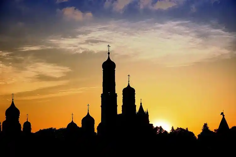 教堂,日出和日落,侧影,圆顶,城市,照片