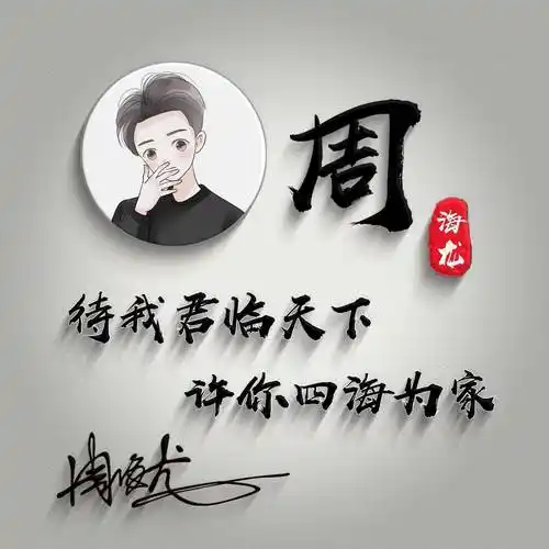 用你的姓氏做微信头像,十几款3d励志高赞个性签名头像,超级棒!