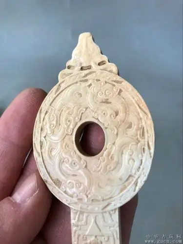 鸡骨白玉佩 - 中华古玩网 - 古董收藏,古玩收藏,古玩鉴定,古玩专场