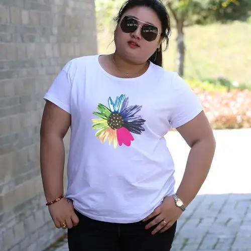 胖mm短袖t恤女 大码显瘦 200斤