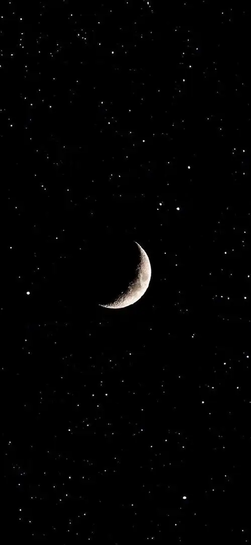 黑色系 ins 唯美 月亮壁纸 简约 全面屏手. 来自一挽 - 微博