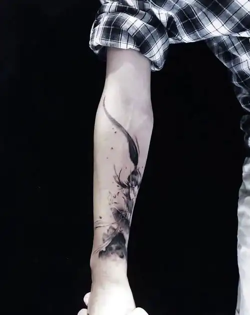 水墨风纹身图片