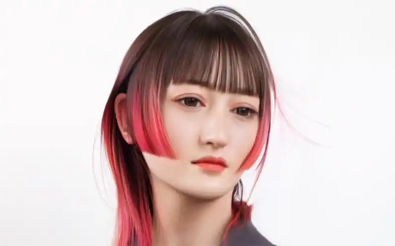 个性高层次,狼尾发型配公主切