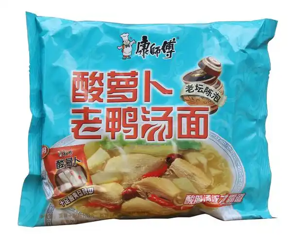 康师傅酸萝卜老鸭汤109g(1件24袋 不开零)
