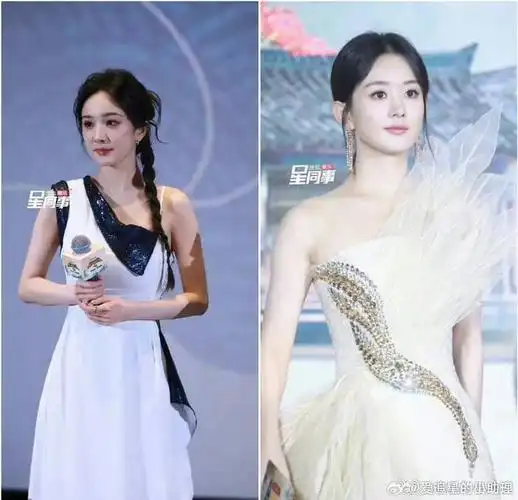 同媒体镜头下杨幂赵丽颖今日活动图两位85状态如何