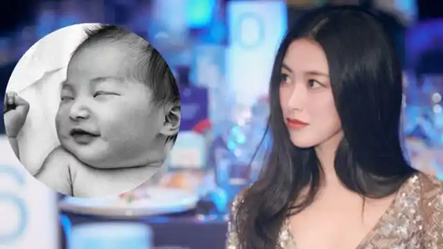 朱珠晒宝宝正脸照官宣产女,小公主鼻子高挺有梨涡,像极妈妈