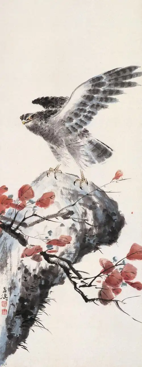 报春图花鸟王雪涛国画