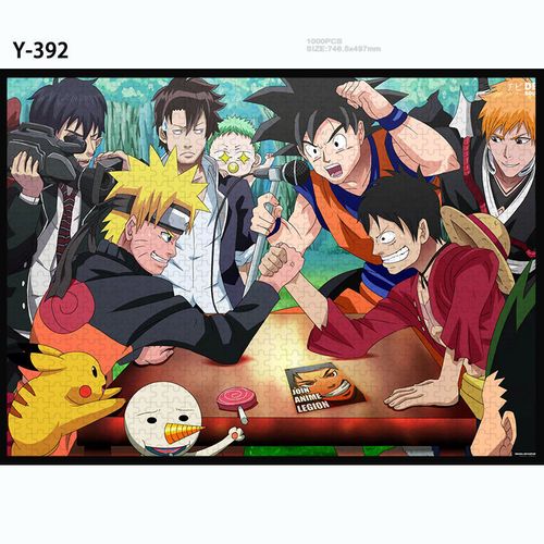 火影忍者拼图鸣人佐助木质1000片成人儿童玩具宇智波斑宇智波鼬diy