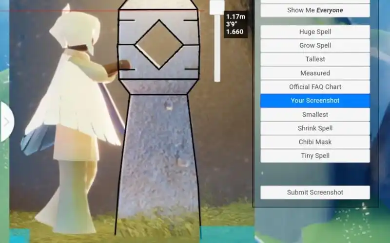 【sky光遇】教你如何精准测量身高_哔哩哔哩_bilibili
