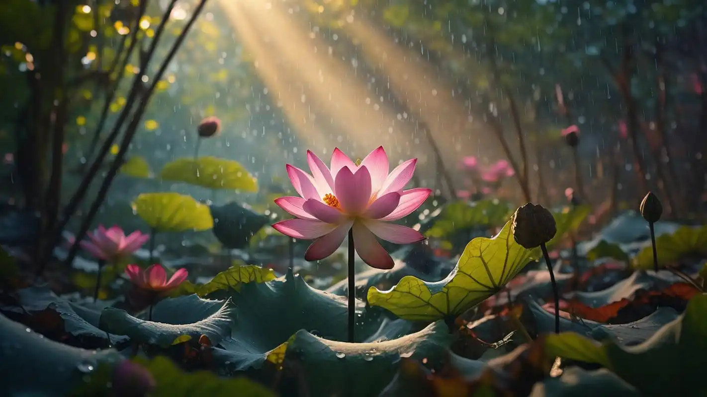 94绝美中国风荷花壁纸精选94 夏日炎炎,怎能少了荷花的点缀?