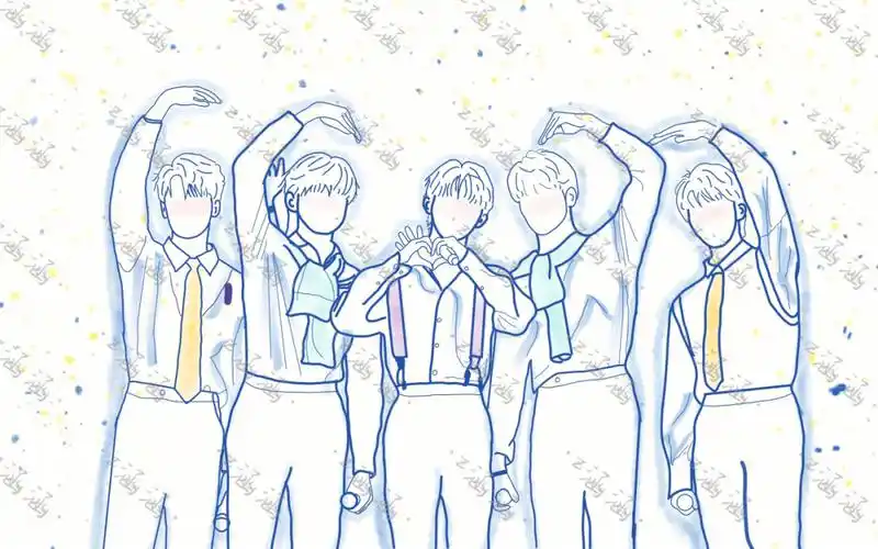 57时代少年团线稿