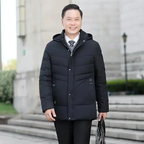 批发中老年棉衣男40岁50爸爸冬装外套加绒加厚棉服中年男士秋冬季